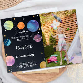 Zwarte buitenruimte Verlichtingsdag met foto Kaart