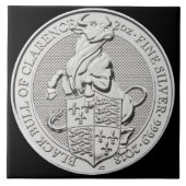 ZWARTE BULL KLARENCE-COIN TEGELTJE (Voorkant)