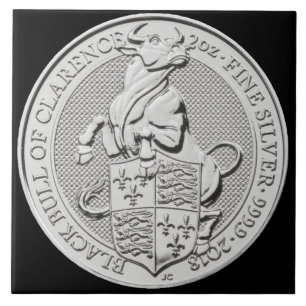 ZWARTE BULL KLARENCE-COIN TEGELTJE