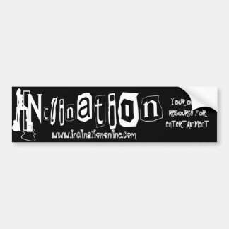 Zwarte bumpersticker