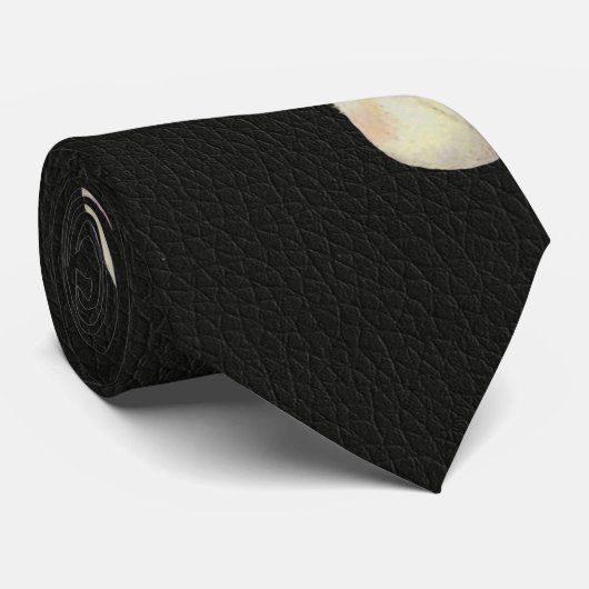 zwarte bunny stropdas (Opgerold)