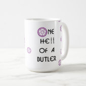 Zwarte Butler geïnspireerd, Mok (Voorkant rechts)