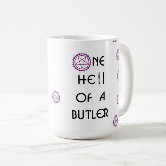 Zwarte Butler geïnspireerd, Mok (Voorkant rechts)