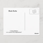 Zwarte Butte Briefkaart (Achterkant)
