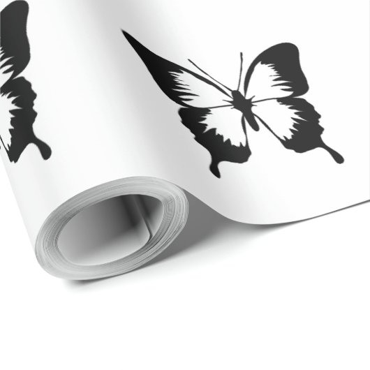ZWARTE BUTTERFLY CADEAUPAPIER (Rol Hoek)