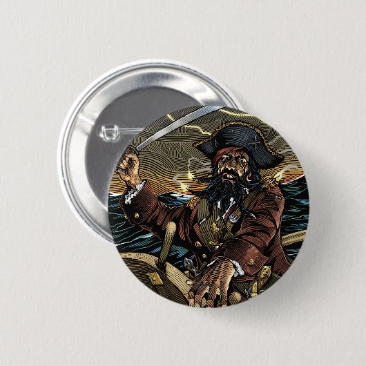 Zwarte Button (Voorkant /achterkant)