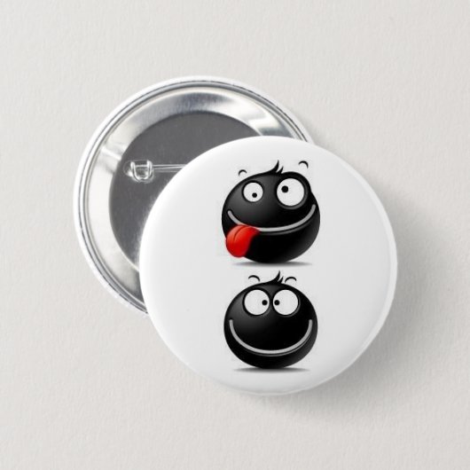 Zwarte Button (Voorkant /achterkant)