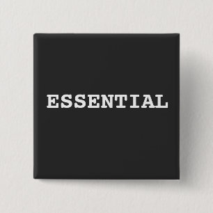 Zwarte Button die zegt dat het belangrijk is