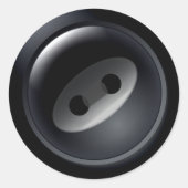 Zwarte Button Stickers (Voorkant)