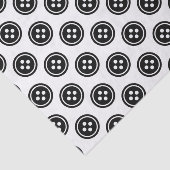 Zwarte Button Tissuepapier (Detail)