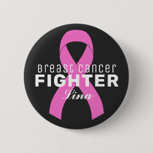 Zwarte Button voor borstkanker