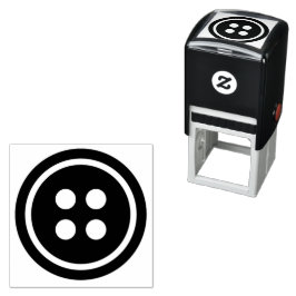 Zwarte Button Zelfinktende Stempel