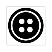 Zwarte Button Zelfinktende Stempel (Design)