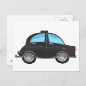 Zwarte Cab Briefkaart (Voorkant / Achterkant)