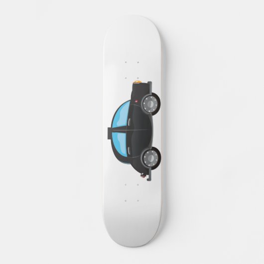 Zwarte Cab Persoonlijk Skateboard (Voorkant)