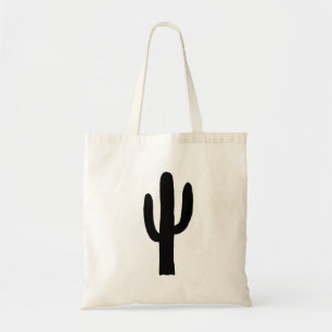 Zwarte cactus. Moderne cactussen. Eenvoudige botan Tote Bag