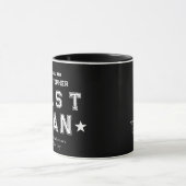 Zwarte cadeau voor de getuige van de bruidegom mok (Midden)