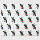 Zwarte cadeaubonnen voor katoenprogramma's cadeaupapier (Vlak)