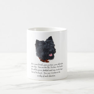 Zwarte Cairn Terrier Aandenken - Reu $ Koffiemok