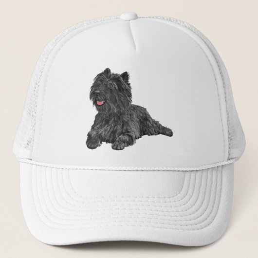 Zwarte Cairn Terrier Trucker Pet (Voorkant)