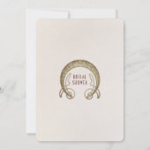 Zwarte Calla lelie Bruidsdiner Art Nouveau Deco In Kaart (Achterkant)