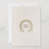 Zwarte Calla Lelie Bruidsontbijt Art Nouveau Deco Kaart (Achterkant)