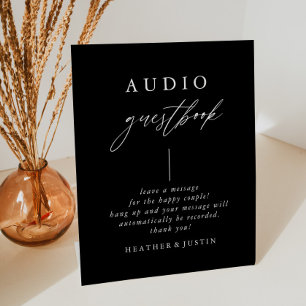 Zwarte Calligrafie Weddenschap Telefoonboek Reclamebord Met Voetstuk