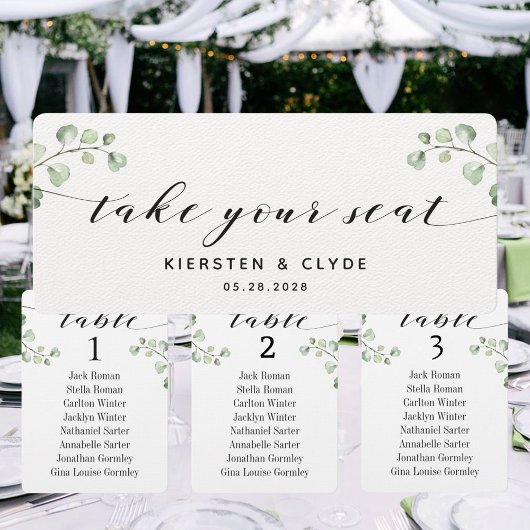 Zwarte Calligraphy Groene Neem Uw Plaats Topkaart Kaart