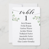 Zwarte Calligraphy Groene Stoelkaart Kaarten 8 (Achterkant)