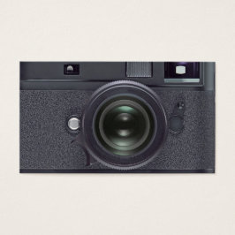 Zwarte camera visitekaartjes