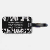 Zwarte Camouflage Bagagelabel (Achterkant horizontaal)