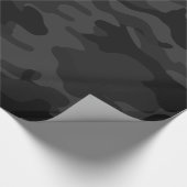 Zwarte Camouflage Cadeaupapier (Hoek)