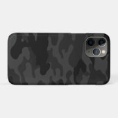 Zwarte Camouflage Case-Mate iPhone Case (Achterkant (horizontaal))