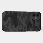 Zwarte Camouflage Case-Mate iPhone Case (Achterkant (horizontaal))