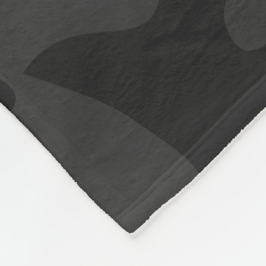 Zwarte Camouflage Fleece Deken (Hoek)