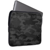 Zwarte Camouflage Laptop Sleeve (Voorkant Rechts)