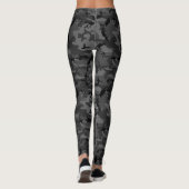 Zwarte Camouflage Leggings (Achterkant)