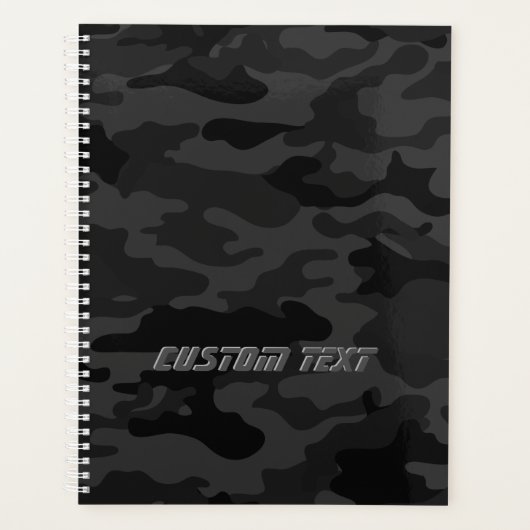 Zwarte Camouflage Planner (Voorkant)