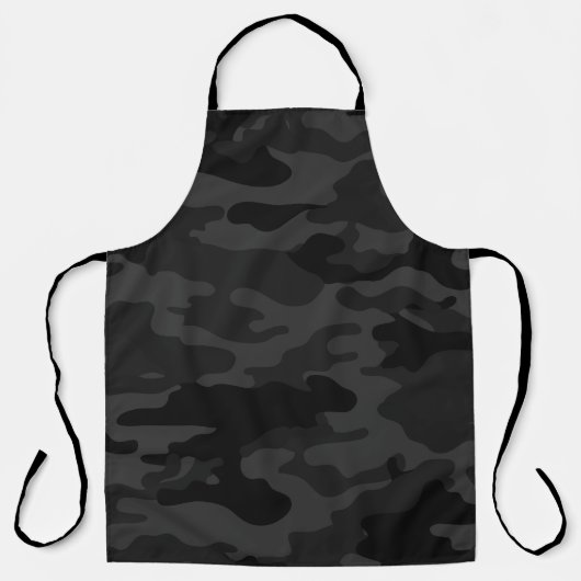 Zwarte Camouflage Schort (Voorkant)