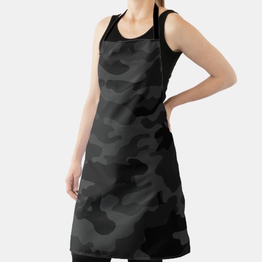 Zwarte Camouflage Schort (Insitu)