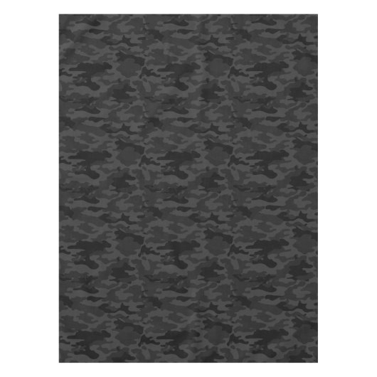 Zwarte Camouflage Tafelkleed (Voorkant)