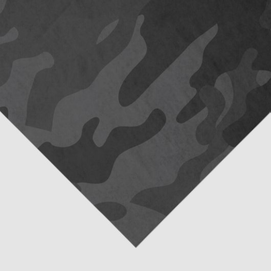Zwarte Camouflage Tissuepapier (Detail)