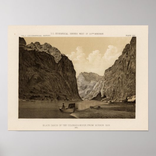 Zwarte Canon, Colorado, rivier 2 Poster (Voorkant)