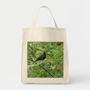 Zwarte Canvas tas en bessen Organic Grocery