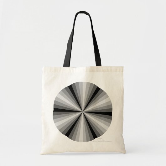 Zwarte Canvas tas voor optische illusie (Voorkant)