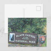 Zwarte Canyon van de Gunnison Briefkaart (Voorkant / Achterkant)
