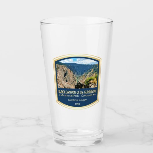 Zwarte Canyon van de Gunnison (PF1) Glas (Voorkant)