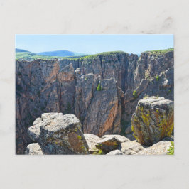 Zwarte Canyon van het Gunnison Uitzicht, Colorado Briefkaart