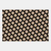 Zwarte-Capped Chickadee in Winter Originele Foto Inpakpapier Vel (Voorkant 3)