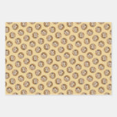 Zwarte-Capped Chickadee in Winter Originele Foto Inpakpapier Vel (Voorkant)